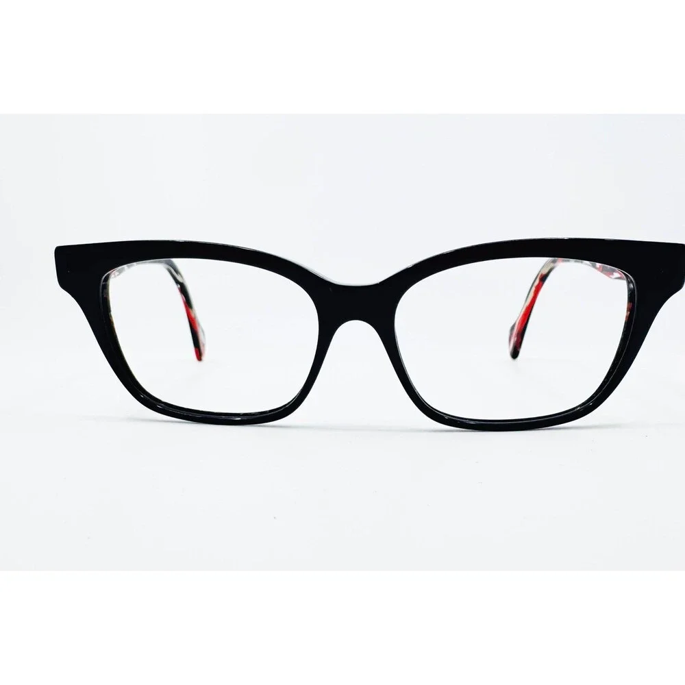 Face A Face Paris Shade 2 Eyeglasses Womens Black Red New Hand Made France 53mm